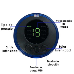 PACK MINI MASAJEADOR RECARGABLE + CONTROL EXTRA